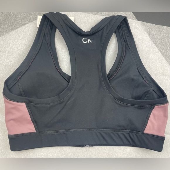 CALVIN KLEIN Performance Embrace Color Block Sports Bra Large - Picture 4 of 8